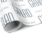 Afstuderen Klasse van de Partij Minimalist 2025 Cadeaupapier (Rol Hoek)