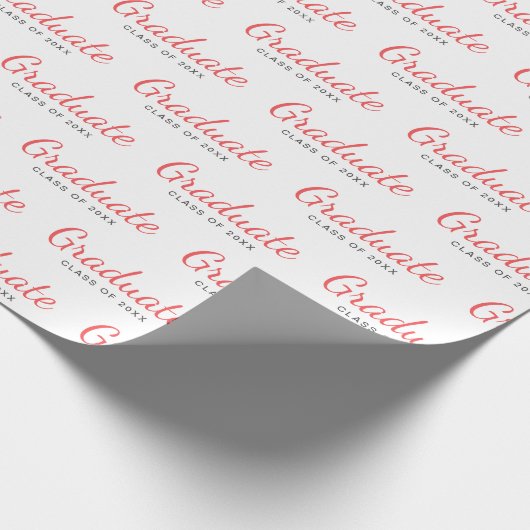 Afstuderen Klasse van Eenvoudig Modern Afstuderen Cadeaupapier (Hoek)