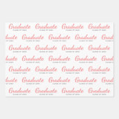 Afstuderen Klasse van Eenvoudig Modern Afstuderen Inpakpapier Vel (Voorkant)