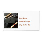 Afstuderen klasse van etiket (Voorkant)