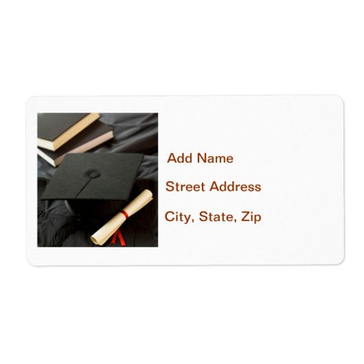 Afstuderen klasse van etiket (Voorkant)