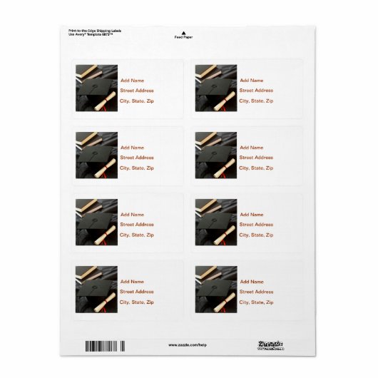 Afstuderen klasse van etiket (Full Sheet)