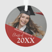 Afstuderen klasse van | Foto Ornament (achterkant)