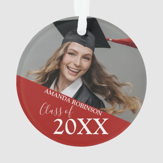 Afstuderen klasse van | Foto Ornament (achterkant)