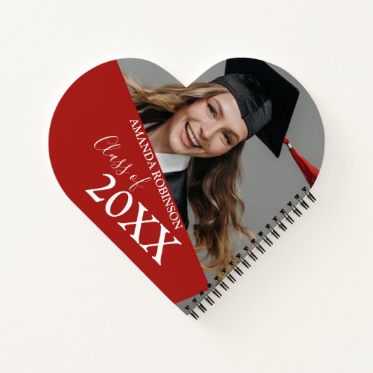 Afstuderen klasse van | Fotohart Notitieboek (Achterkant)