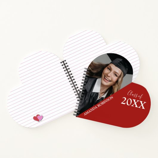 Afstuderen klasse van | Fotohart Notitieboek (Binnen)