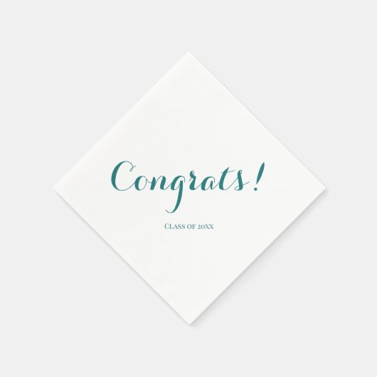 Afstuderen "Klasse van" Gefeliciteerd Green Servet (Hoek)