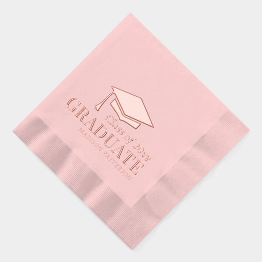 Afstuderen klasse van gepersonaliseerde naam Afstu Folie Servetten (Rechts)