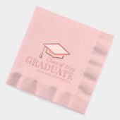 Afstuderen klasse van gepersonaliseerde naam Afstu Folie Servetten (Links)