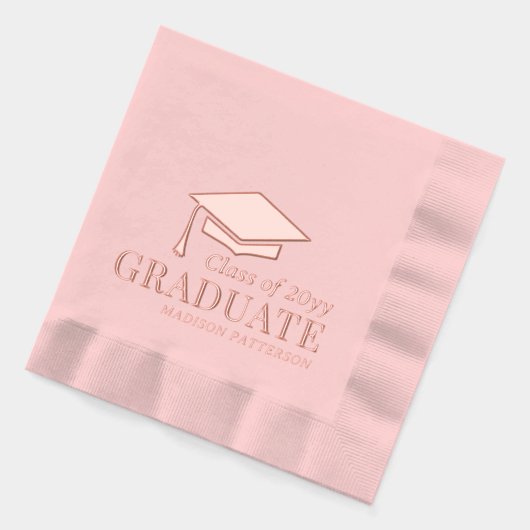 Afstuderen klasse van gepersonaliseerde naam Afstu Folie Servetten (Links)