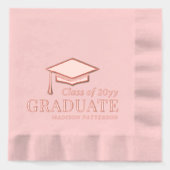 Afstuderen klasse van gepersonaliseerde naam Afstu Folie Servetten (Voorkant)