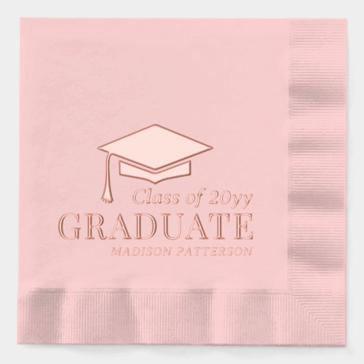 Afstuderen klasse van gepersonaliseerde naam Afstu Folie Servetten (Voorkant)