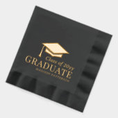 Afstuderen klasse van gepersonaliseerde naam Afstu Folie Servetten (Links)