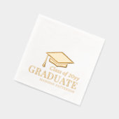Afstuderen klasse van gepersonaliseerde naam Afstu Folie Servetten (Links)