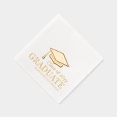 Afstuderen klasse van gepersonaliseerde naam Afstu Folie Servetten (Rechts)