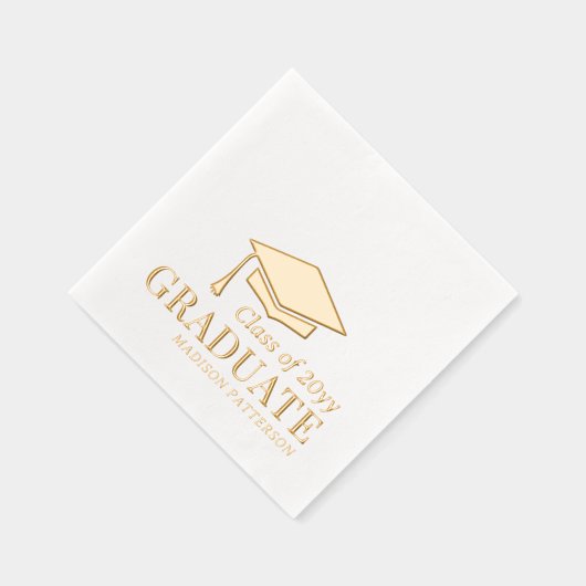 Afstuderen klasse van gepersonaliseerde naam Afstu Folie Servetten (Rechts)