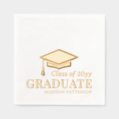 Afstuderen klasse van gepersonaliseerde naam Afstu Folie Servetten (Voorkant)