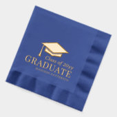 Afstuderen klasse van gepersonaliseerde naam Afstu Folie Servetten (Links)