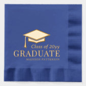 Afstuderen klasse van gepersonaliseerde naam Afstu Folie Servetten (Voorkant)