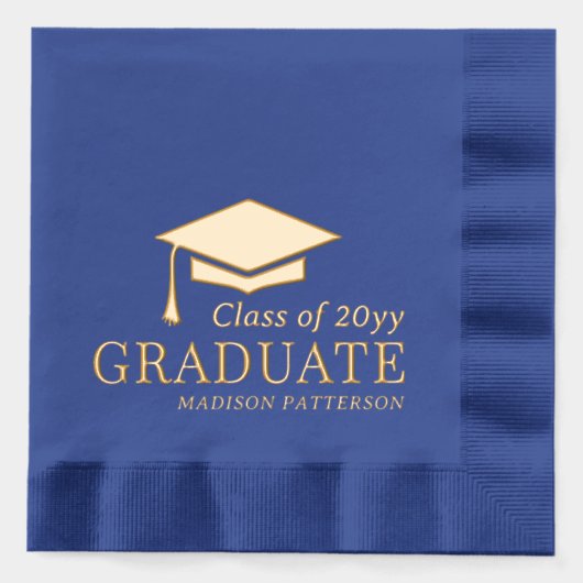 Afstuderen klasse van gepersonaliseerde naam Afstu Folie Servetten (Voorkant)