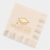 Afstuderen klasse van gepersonaliseerde naam Afstu Folie Servetten (Links)
