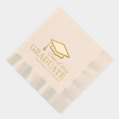 Afstuderen klasse van gepersonaliseerde naam Afstu Folie Servetten (Rechts)