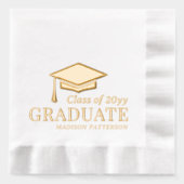 Afstuderen klasse van gepersonaliseerde naam Afstu Folie Servetten (Voorkant)