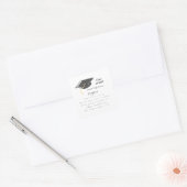 Afstuderen Klasse van het Afstudeerder Fact Pet Aa Vierkante Sticker (Envelop)