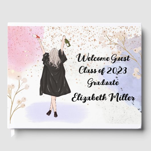 Afstuderen klasse van het gastboek gastenboek (Voorkant)