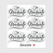Afstuderen Klasse van Jaar 20XX Aangepast Afstuder Sticker (Vel)