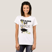 Afstuderen Klasse van met Graduation Cap en Tarwe T-shirt (Voorkant volledig)
