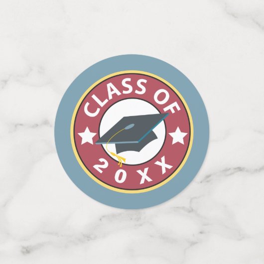 Afstuderen klasse van om het even welk Jaar Afstud Confetti (Kleine voorkant)