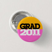 Afstuderen klasse van Oranje roze Button 2011 (Voorkant /achterkant)