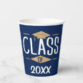 Afstuderen klasse van papieren bekers (Voorkant)