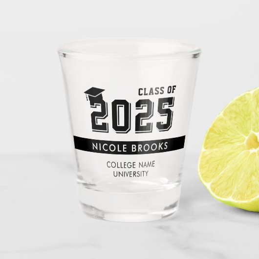 Afstuderen Klasse van Shot Glass Shot Glas (Voorkant)