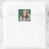 AFSTUDEREN KLASSE VAN ... VIERKANTE STICKER (Tas)