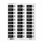 Afstuderen Klasse van Zwart Etiket (Full Sheet)