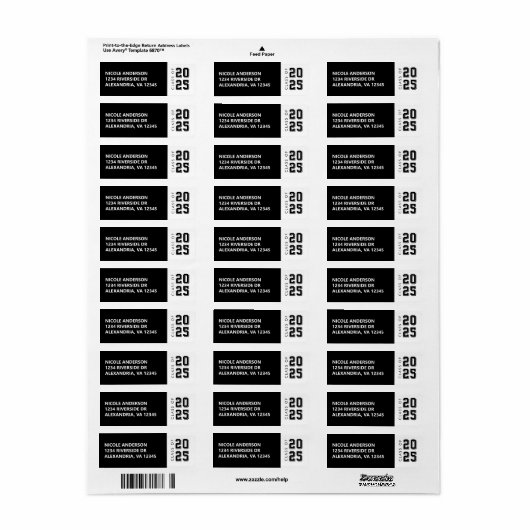 Afstuderen Klasse van Zwart Etiket (Full Sheet)
