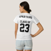 Afstuderen klasse XX Dames Football Jersey (Achterkant volledig)