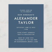 Afstuderen Klassiek blauw glen patroonpatroon (Voorkant)