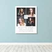 Afstuderen Klassiek Moderne foto-collage Canvas Afdruk (Insitu (Houten vloer))