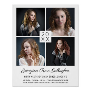 Afstuderen Klassiek Moderne foto-collage Perfect Poster