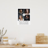 Afstuderen Klassiek Moderne foto-collage Poster (Keuken)