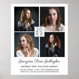 Afstuderen Klassiek Moderne foto-collage Poster