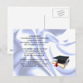 Afstuderen kleindochter briefkaart (Voorkant / Achterkant)