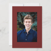 Afstuderen Kleurblok uitnodigen Kaart (Achterkant)