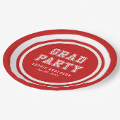 Afstuderen Kleurvariatie bewerkbare achtergrond Papieren Bordje (Gekanteld)