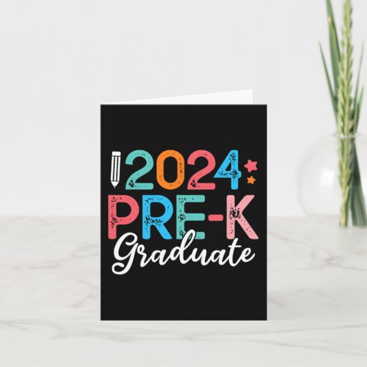 Afstuderen kleuterschool Afstuderen 2024 Laatste d Kaart (Voorkant)