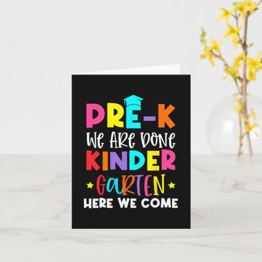 Afstuderen kleuterschool hier komen we kaart (Gele Bloem)