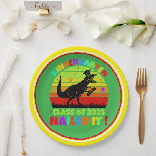 Afstuderen Kleuterschool Klasse 2025 Papieren Bordje (Huwelijk)